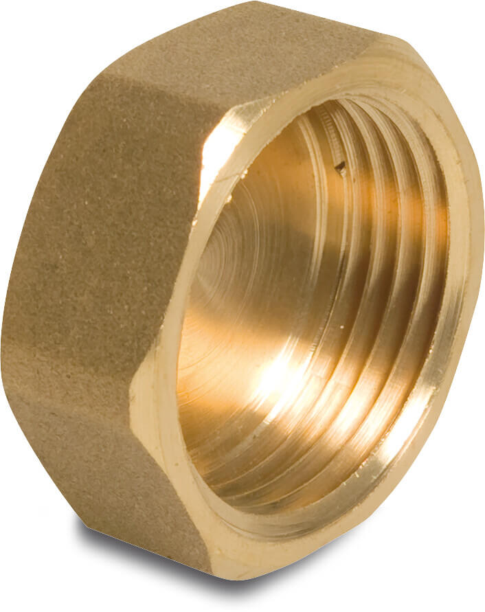 Profec Nr. 300 Zeshoekige dop messing 2" binnendraad 30bar